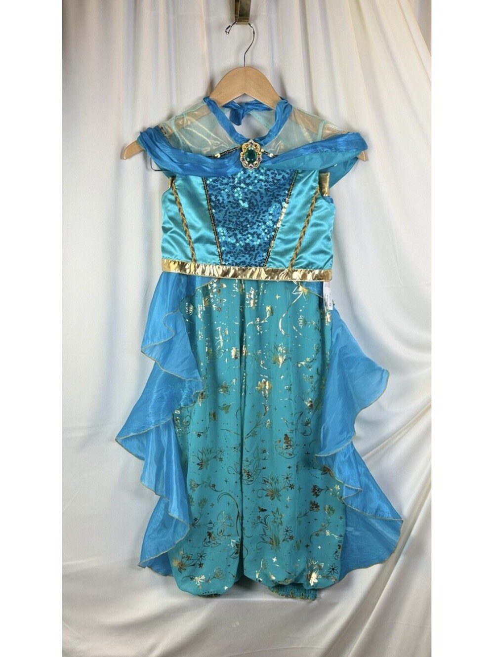 Disney Store Jasmine Costume Girls Dress up Size 9/10 Aladdin Movie Princess